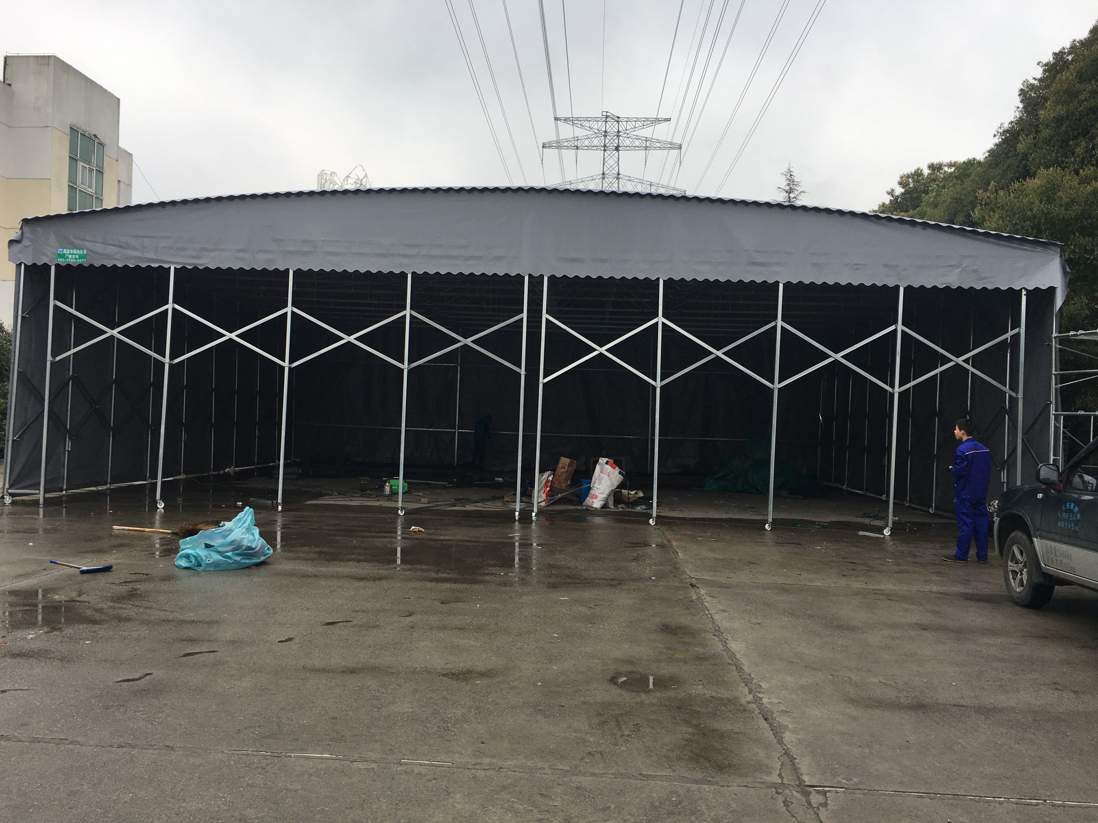 集安市大型倉庫雨棚